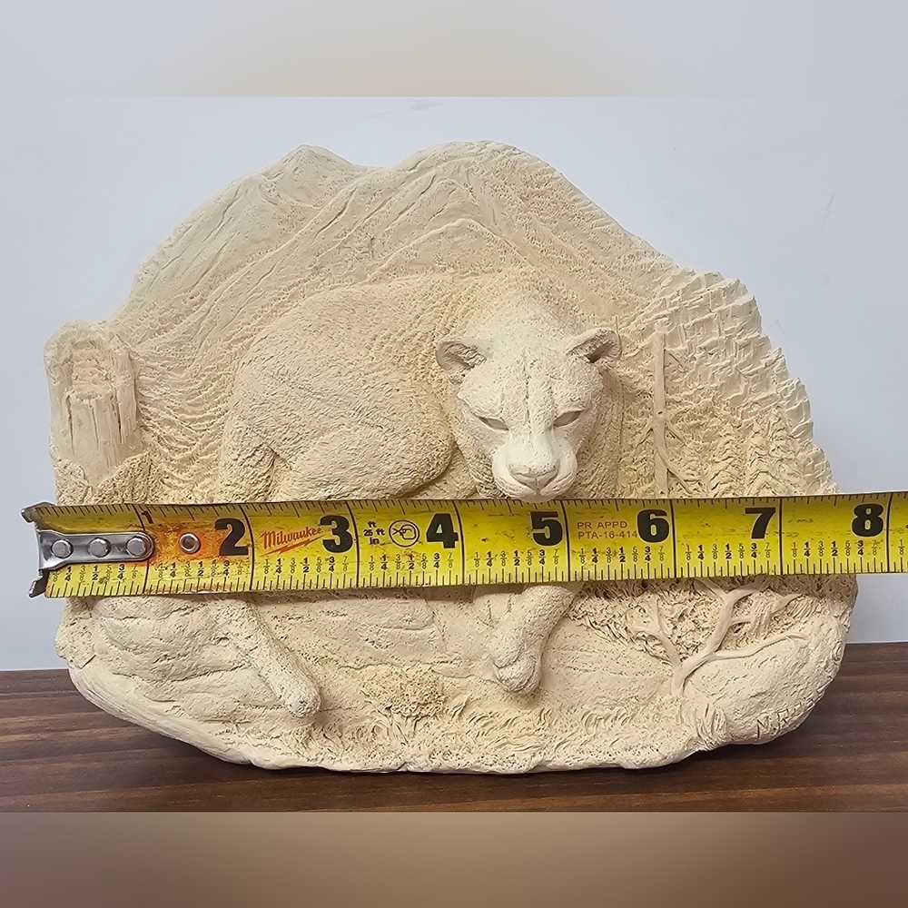 Neil J Rose Vintage Cougar Mountain 3D Wildlife Resin Statue 8x6**RARE** - Picture 9 of 14